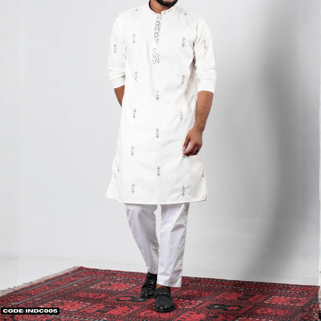 Bombay Chicken Cotton Kurta Panjabi for Men - INDC005 - ND LIFESTYLE