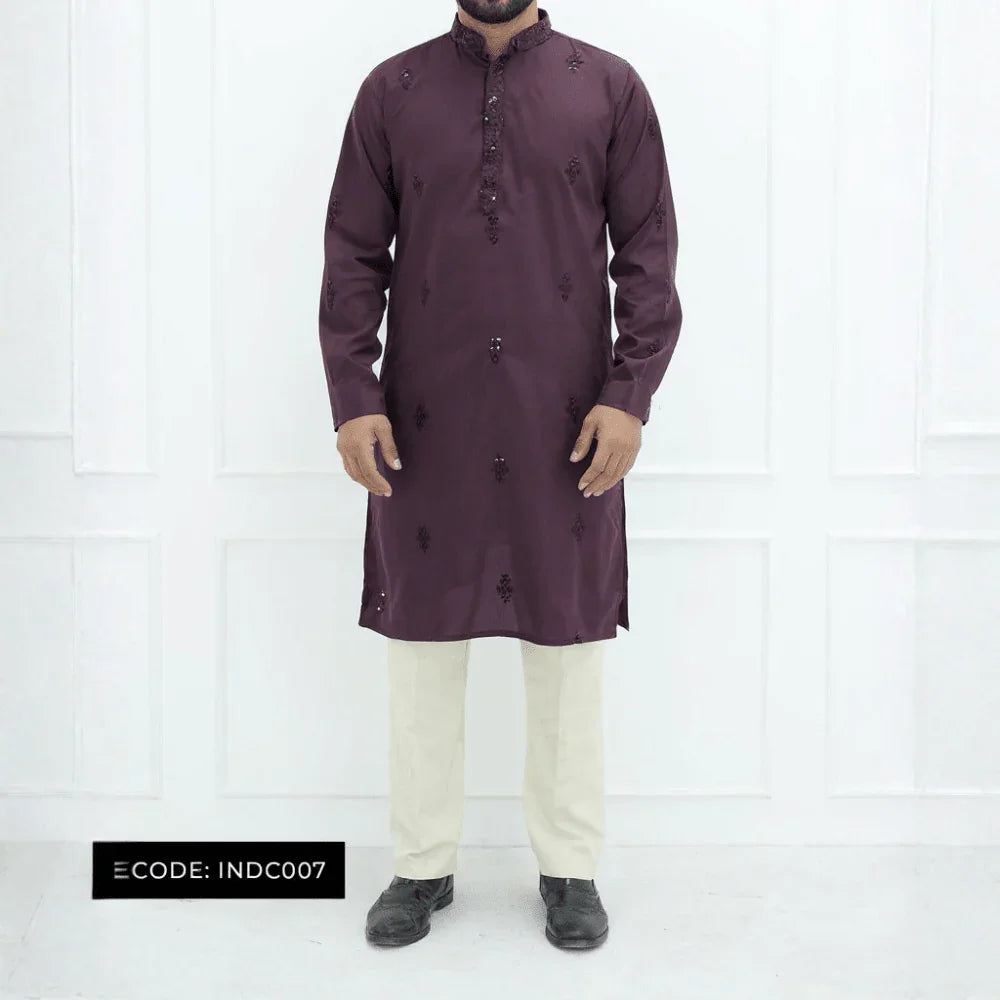 Bombay Chicken Cotton Kurta Panjabi for Men - INDC007 - ND LIFESTYLE