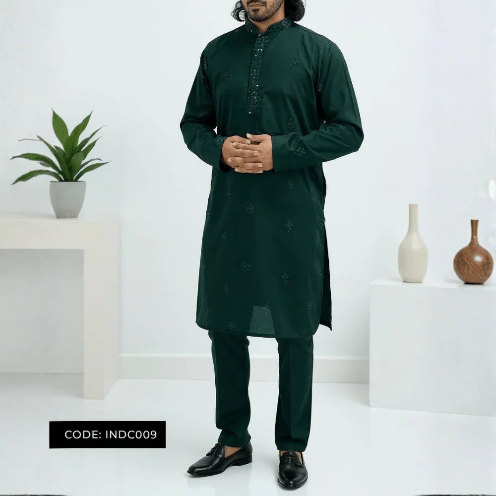 Bombay Chicken Cotton Kurta Panjabi for Men - INDC009 - ND LIFESTYLE