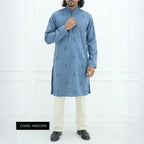 Bombay Chicken Cotton Kurta Panjabi for Men - INDC010 - ND LIFESTYLE