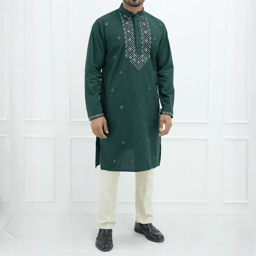 Bombay Chicken Cotton Kurta Panjabi for Men - INDC012 - ND LIFESTYLE