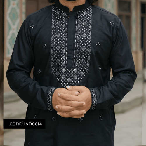 Bombay Chicken Cotton Kurta Panjabi for Men - INDC013 - ND LIFESTYLE