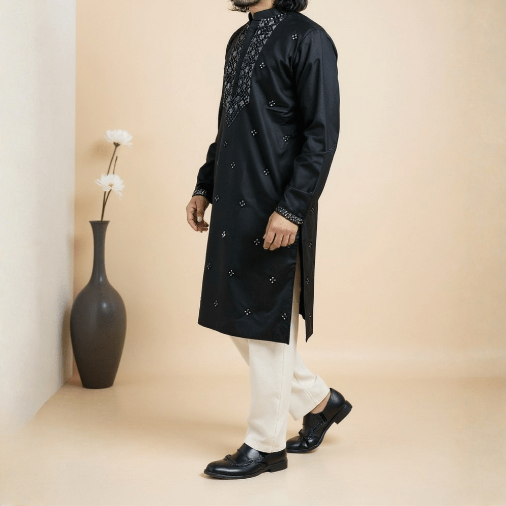 Bombay Chicken Cotton Kurta Panjabi for Men - INDC013 - ND LIFESTYLE