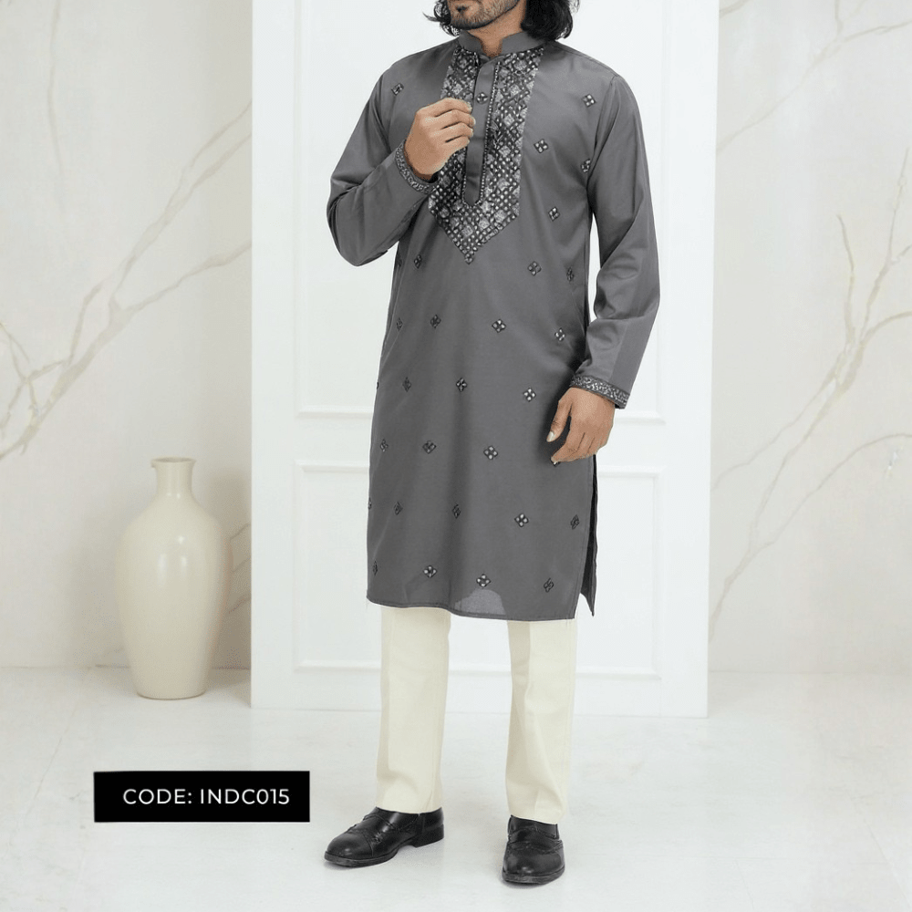 Bombay Chicken Cotton Kurta Panjabi for Men - INDC015 - ND LIFESTYLE