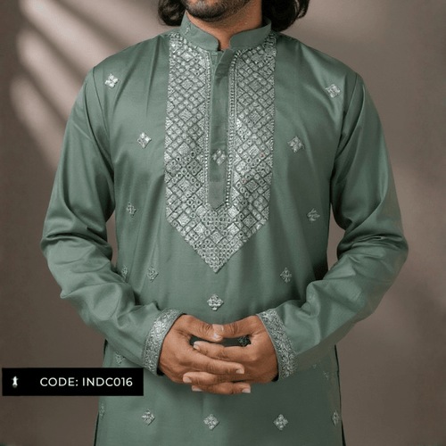 Bombay Chicken Cotton Kurta Panjabi for Men - INDC016 - ND LIFESTYLE