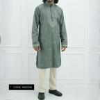 Bombay Chicken Cotton Kurta Panjabi for Men - INDC016 - ND LIFESTYLE