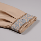 ✨ Elegant Beige Fancy Cotton Panjabi – Premium Embroidery 👑 - MS020 - ND LIFESTYLE