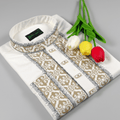 ✨ Elegant Maroon Fancy Cotton Panjabi – Premium Embroidery 👑 - MS026 - ND LIFESTYLE