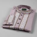 ✨ Elegant Maroon Fancy Cotton Panjabi – Premium Embroidery 👑 - MS028 - ND LIFESTYLE