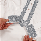 ✨ Elegant White Fancy Cotton Panjabi – Premium Embroidery 👑 - MS021 - ND LIFESTYLE