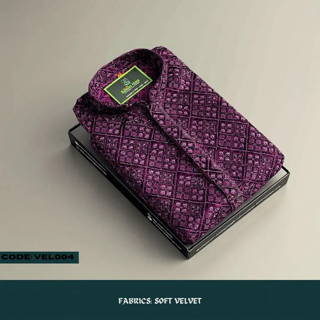 MOST DEMANDING VELVET KURTA PANJABI - VEL004 - ND LIFESTYLE