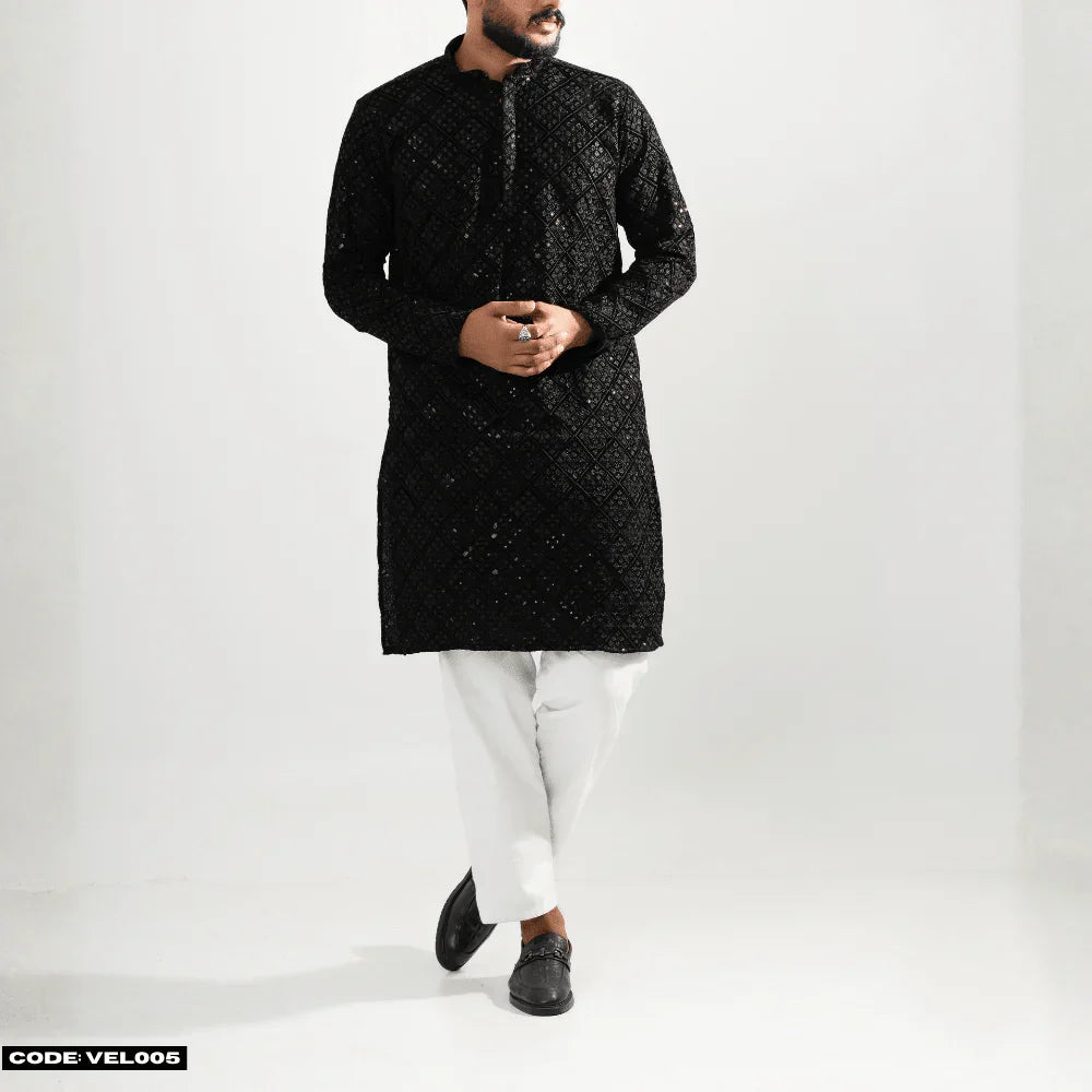 MOST DEMANDING VELVET KURTA PANJABI - VEL005 - ND LIFESTYLE