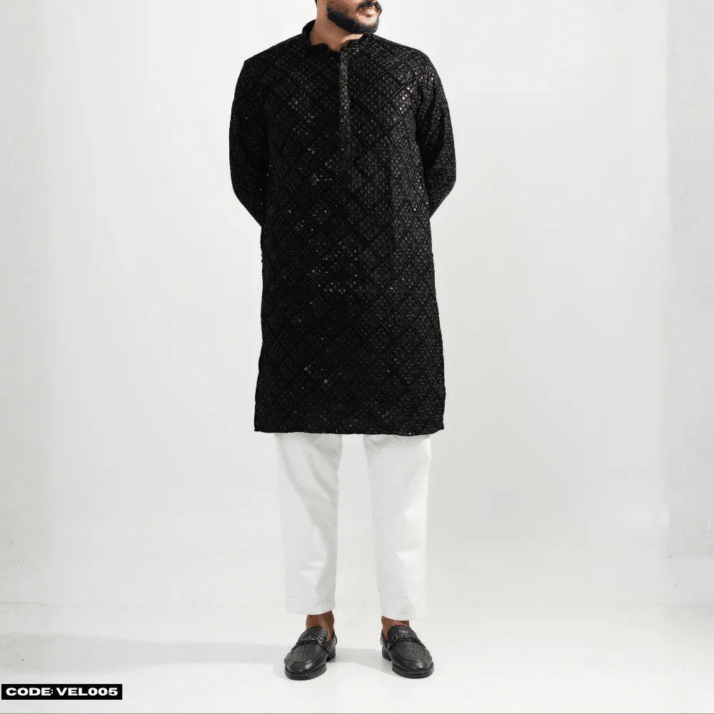MOST DEMANDING VELVET KURTA PANJABI - VEL005 - ND LIFESTYLE