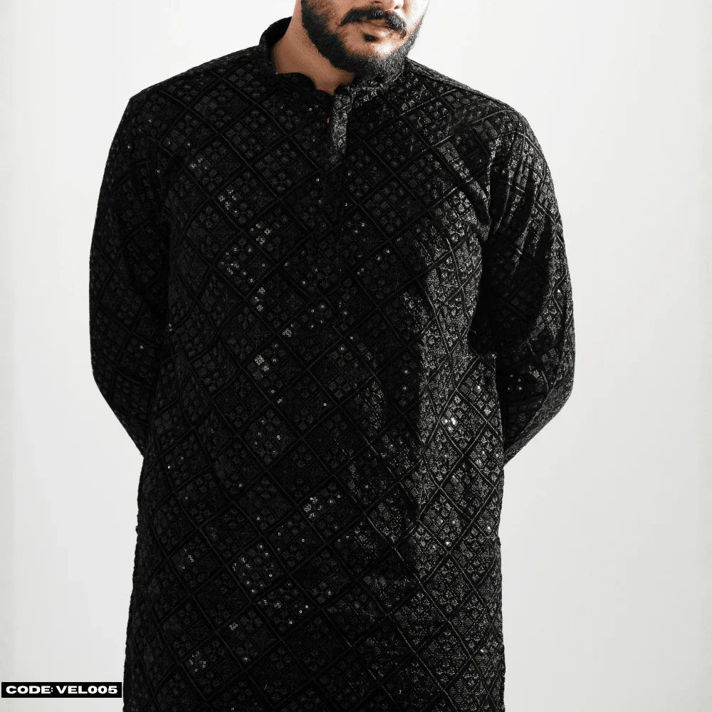 MOST DEMANDING VELVET KURTA PANJABI - VEL005 - ND LIFESTYLE