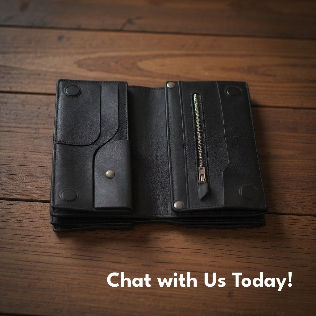 MOTO Original Leather Long Wallet – Green/Olive | Three - in - One Premium Unisex Wallet - ND LIFESTYLE
