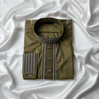 Obsidian Gold Bamboo Cotton Premium Panjabi - ND LIFESTYLE