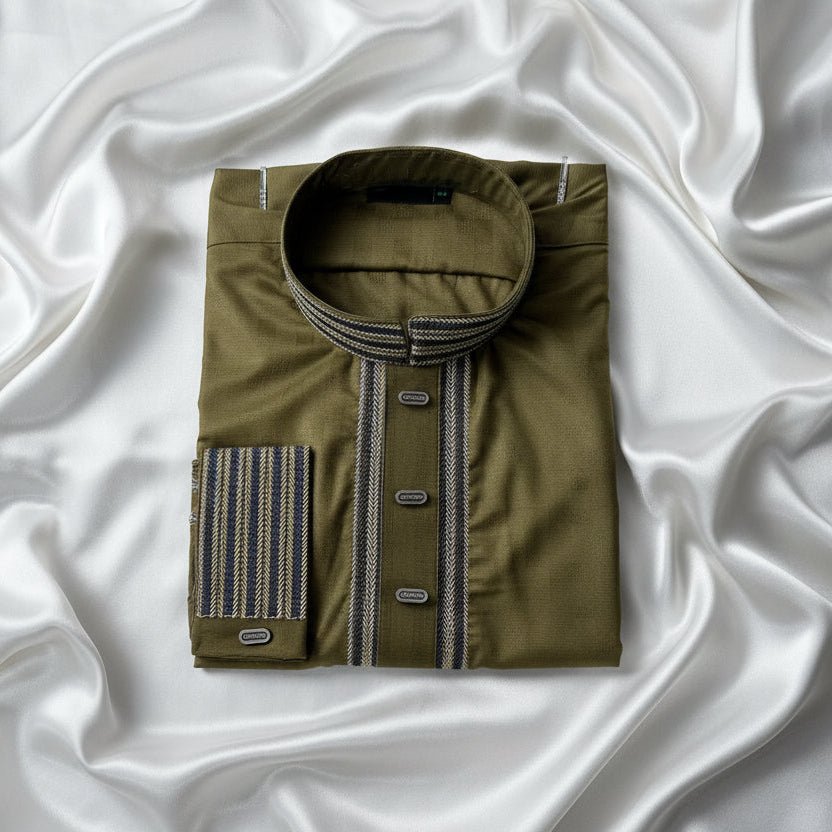 Obsidian Gold Bamboo Cotton Premium Panjabi - ND LIFESTYLE