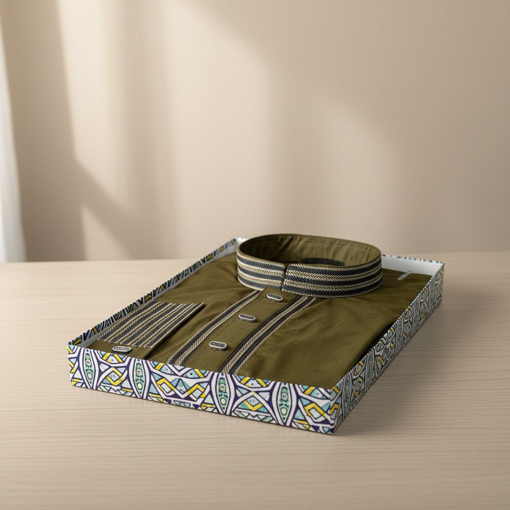 Obsidian Gold Bamboo Cotton Premium Panjabi - ND LIFESTYLE