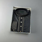 Premium Bamboo Cotton Panjabi – Midnight Spark - ND LIFESTYLE