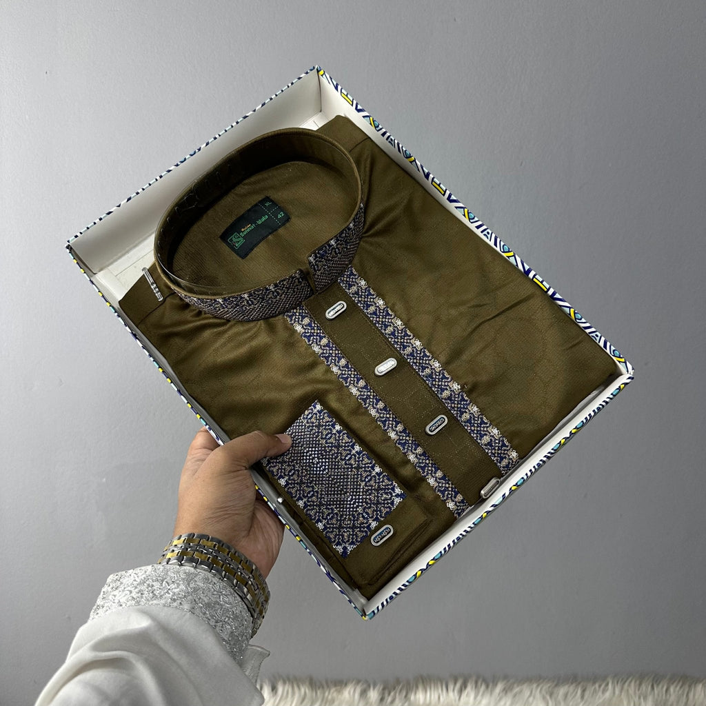 Premium Bamboo Cotton Panjabi – Sage Elegance - ND LIFESTYLE